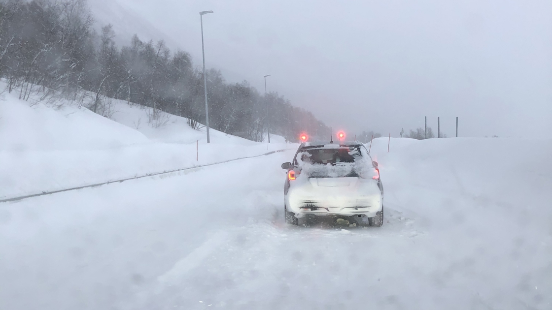 Med ny tunnell på E6 Kvænangsfjellet er det redusert risisko for stengte veier.